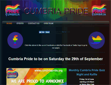 Tablet Screenshot of cumbriapride.org